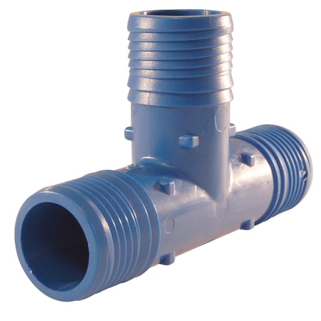 Apollo 1-1/4 in. Blue Twister Polypropylene Insert Tee ABTT114